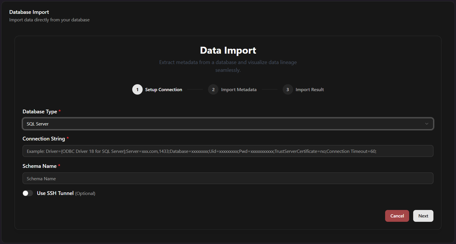 SQL Server Import